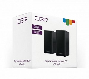 Колонки CBR CMS 635, Black, 3.0 W*2, USB 2.0