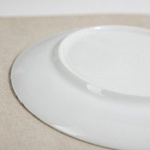 Тарелка «Верона», d=17,5 см, белая, фарфор