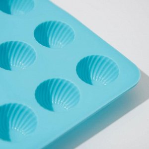Форма для шоколада силиконовая Доляна «Шарики», 24?11,5 см, 15 ячеек (d=2,8 см), цвет МИКС
