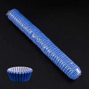 Капсулы бумажные для конфет Синие 25*18 мм, 1000 шт