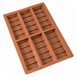 Форма силиконовая "Плитка шоколада" 25,5*17 см