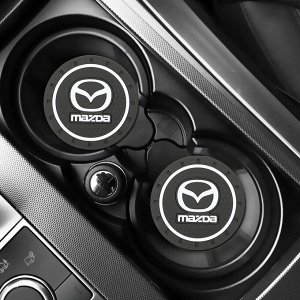 Силиконовые подстаканники в авто с логотипом Mazda