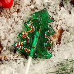 Карамель леденцовая «Ёлочка в обсыпке» со вкусом яблока, 17 г