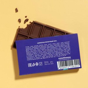 Шоколад молочный «Пережрать сложный период в жизни», 27 г
