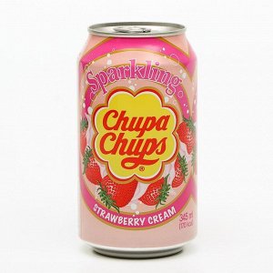 Водаазированная Chupa Chups «Клубника», 345 мл