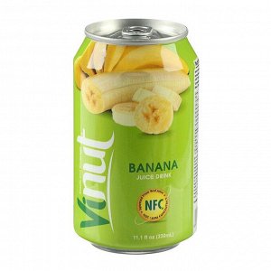 Напиток сокосодержащий VINUT со вкусом банана, 330 мл