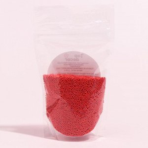 Посыпки «Шарики» красные, перламутровые d1 мм, 150 г