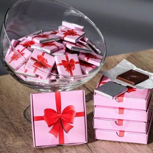 Набор из 8 шоколадок «Бант на розовом», 40 г
