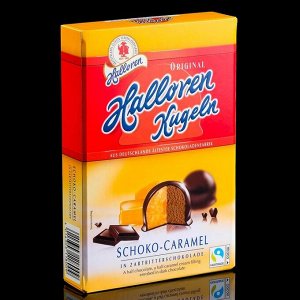 Конфеты Оригинальные шарики Halloren Kugeln карамельно-шоколадные, 125 г
