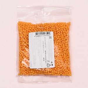 Драже воздушного риса в цветной кондитерской глазури, оранжевое, 2-5 мм, 50 г