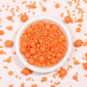 Драже зерновое в цветной кондитерской глазури, оранжевое, 50 г