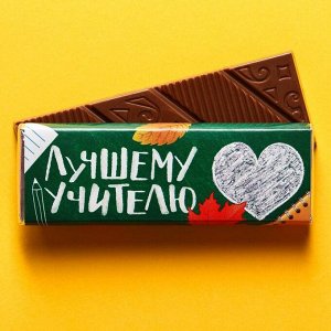 Молочный шоколад «Лучшему учителю», 20 г.
