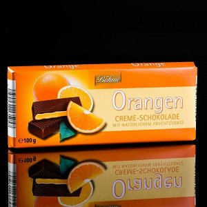 Шоколад B?hme Creme-Schokolade Orange с апельсиновой начинкой, 100 г