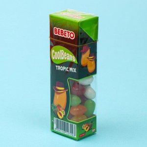 Жевательный мармелад BEBETO COOL BEANS TROPIC MIX, 30 г