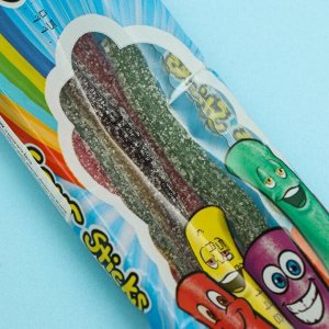 Жевательный мармелад BEBETO SOUR STICKS, со вкусом тутти-фрутти, 35 г