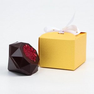 Шоколадная бомбочка с маршмеллоу «Счастье внутри» тёмный шоколад, 40 г