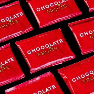 Шоколад в пластинках Chocolate Fruits Himbeere с малиновой начинкой, 165 г