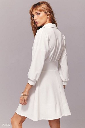 Белое платье мини