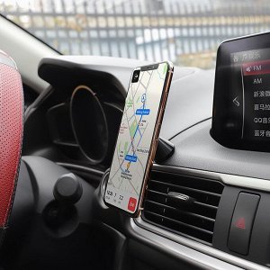 Держатель автомобильный Hoco CA46 Metal magnetic in-car holder for dashboard (silver)