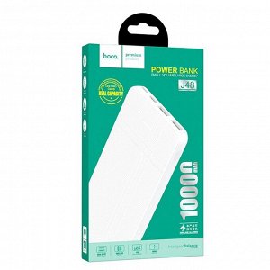 Внешний аккумулятор Hoco J48 Intelligent balance 10000mAh (USB*2) (white) (поврежденная упаковка)