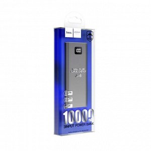 Внешний аккумулятор Hoco J46 Star ocean mobile power bank 10000mAh (USB*2) (metal grey)