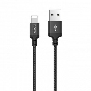 Кабель USB - Apple lightning Hoco X14 Times Speed  200см 2A (black)