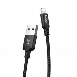 Кабель USB - Apple lightning Hoco X14 Times Speed  200см 2A (black)