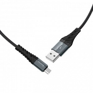 Кабель USB - micro USB Hoco X38 Cool Charging  100см 2,4A (black)