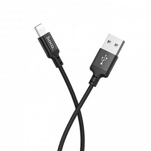 Кабель USB - Apple lightning Hoco X14 Times Speed  200см 2A (black)