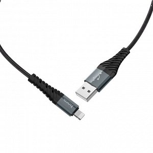 Кабель USB - Apple lightning Hoco X38 Cool Charging  100см 2,4A (black)