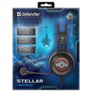 Компьютерная гарнитура Defender Stellar USB+2x3,5 mm jack (black)