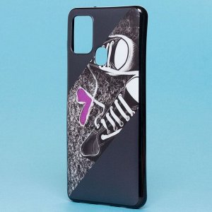 Чехол-накладка - SC185 для "Samsung SM-A217 Galaxy A21s" (001) (black/purple)