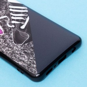 Чехол-накладка - SC185 для "Samsung SM-A217 Galaxy A21s" (001) (black/purple)