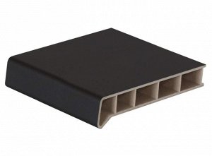 Подоконник пластиковый Moeller 400мм, черный ультраматовый (clean-touch) 5,5м
