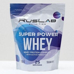 Протеин RusLabNutrition Super Power Whey Клубника со сливками, 800 г