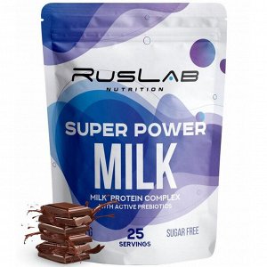 Протеин RusLabNutrition Super Power Milk Шоколад, 800 г