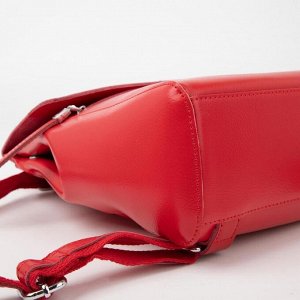 Рюкзак молодёжный, отдел на молнии, с расширением, 2 наружных кармана, цвет красный