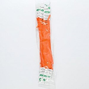 Молния «Спираль», Т6, неразъёмная, 18 см, цвет оранжевый №523