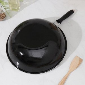 Сковорода-Wok Доляна Red, d=32 см, антипригарное покрытие, цвет чёрный