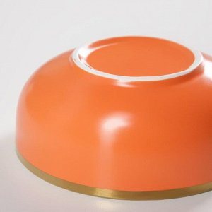 Салатник «Акварель», 1 л, 18x7 см, цвет оранжевый