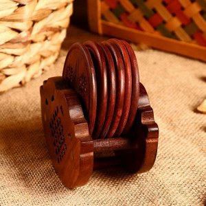 Подставка под горячее «Качели», 13.5x11.5x6.5 см, дерево