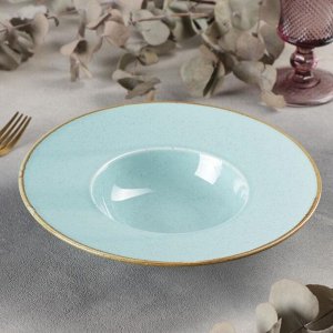 Тарелка для пасты «Лазурит», 24?6,3 см, цвет голубой
