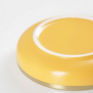 Тарелка десертная «Акварель», 20,5?4 см, цвет жёлтый