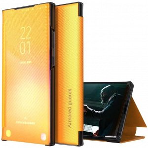 Желтый. Чехол книжка карбон на телефон iphone
