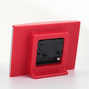 Будильник "Классика", 14 Х 10 см, красный