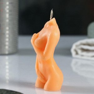 Фигурная свеча "Женское тело №2" телесная, 10см
