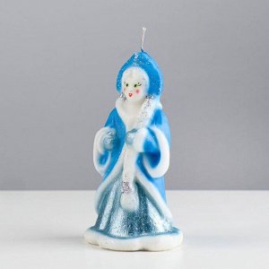 Свеча декоративная "Снегурочка с длинной косой" микс, 13 см