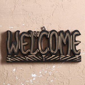 Ключница "WELCOME" МДФ 28х12х3,5 см