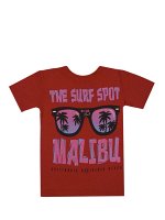 Футболки для девочек&quot;Malibu Surf&quot; красный