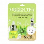 EKEL Маска тканевая с зел.чаем GREEN TEA Ultra Hydrating Essence Mask, 25мл, 600шт. Арт-538754/82679